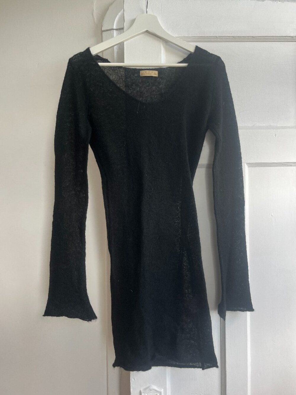 GOA Japanese Brand Mohair Blend Knit Long Jumper Dress